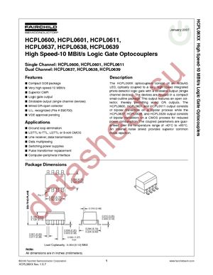 HCPL0638 datasheet  